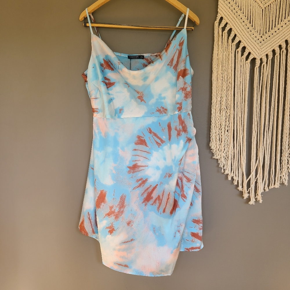 Nasty Gal | Right On Tie Dye Mini Dress 14